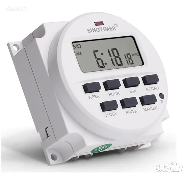 Sinotimer TM618N-2 LCD 1.6-инчов 220V AC цифров 7-дневен програмируем Превключвател с вградено реле , снимка 1