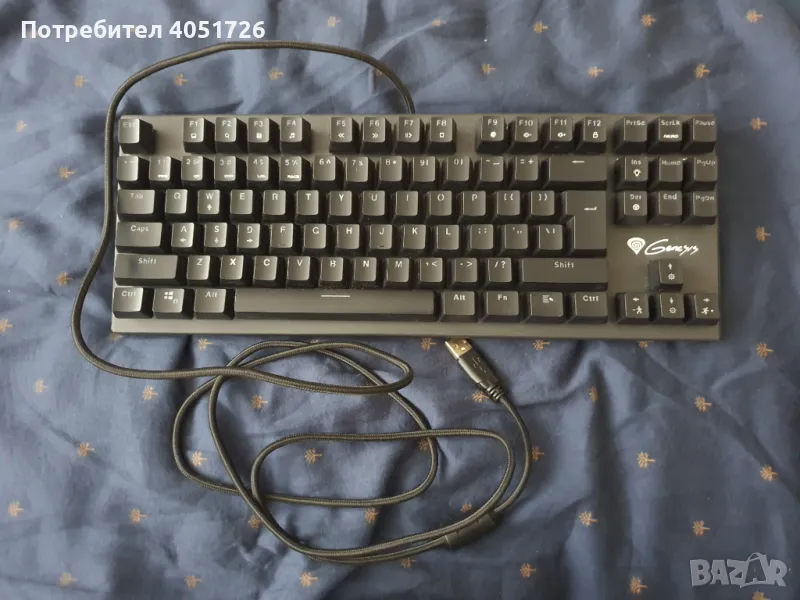 Genesis Thor 300 TKL Механична клавиатура - Outemu Red Switches, Черна, снимка 1