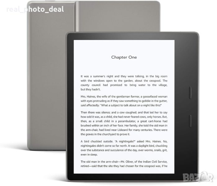 Електронен четец Kindle Oasis 2019, 7", 8GB сив - чисто нов - гаранция, снимка 1