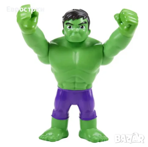 Голяма екшън фигурка Hasbro Marvel Spidey and His Amazing Friends Hulk, играчка фигурка Хълк Спайди, снимка 2 - Колекции - 47110476