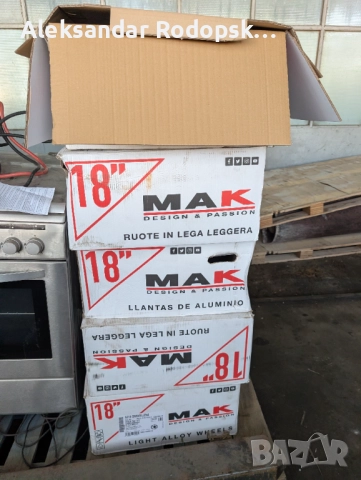 Продавам 5 бр. чисто нови алуминиеви джанти 8J18 PCD 6x114.3 CB 66.1, снимка 4 - Гуми и джанти - 52351284