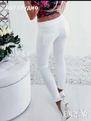 Бял панталон , снимка 2 - Панталони - 53961843