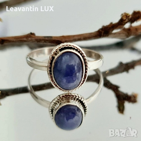 Сребърен комплект с Танзанит , снимка 5 - Бижутерийни комплекти - 52871180