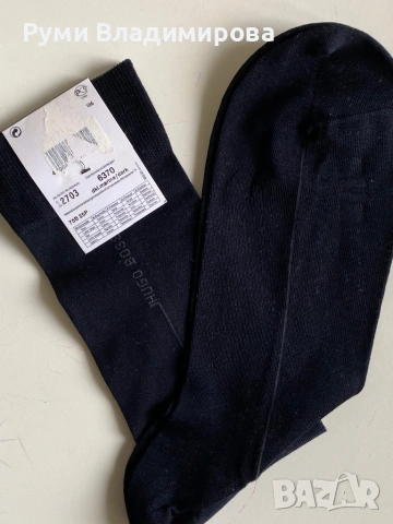 Мъжки, сив шал и тъмносини чорапи Hugo Boss , снимка 9 - Шалове - 52788766