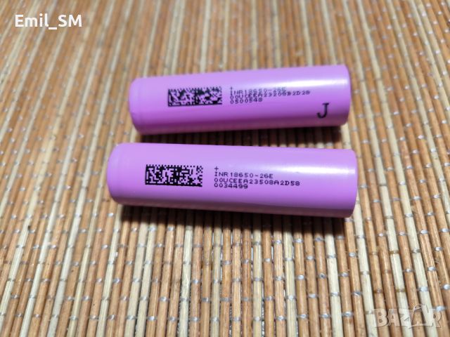 Нови литиево-йонни акумулаторни батерии 18650 3.7V, 2600mAh, разряд 20А, снимка 2 - Оригинални батерии - 45507075