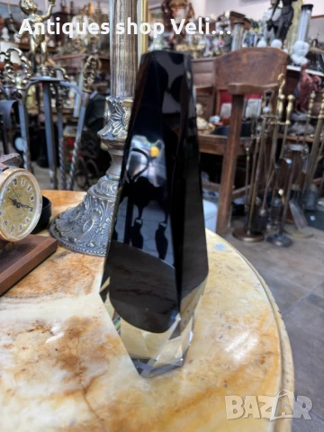 Стъклена ваза №7162 , снимка 6 - Антикварни и старинни предмети - 50950756