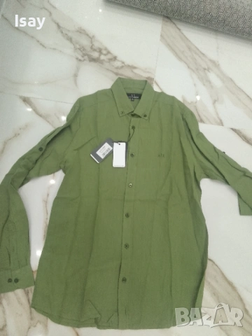 Мъжка риза Армани 100% лен