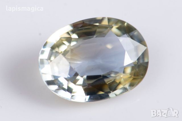 Жълт парти сапфир 0.78ct VS нагряван овална шлифовка, снимка 1 - Други - 45150378