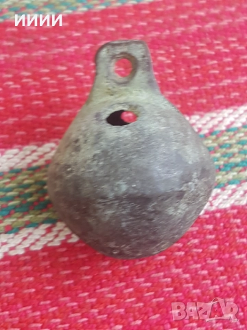 Бронзова хлопка звънец орехче 2 , снимка 2 - Антикварни и старинни предмети - 52836732