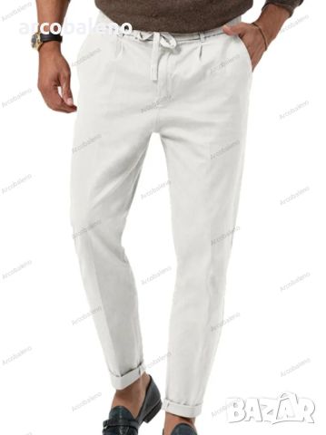 Нови мъжки модерни бизнес прави едноцветни ежедневни панталони, 8цвята , снимка 9 - Панталони - 46473395