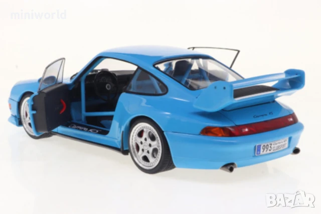 Porsche 911 (993) Clubsport 1997 - мащаб 1:18 на Solido моделът е нов в кутия, снимка 9 - Колекции - 50468650