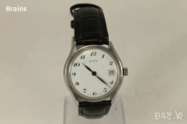 1960's CITY Швейцарски Ръчен Часовник, снимка 2 - Антикварни и старинни предмети - 49629330