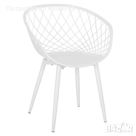 ARIADNE - Стол метални крака, седалка от полипропилен - за хотели, летни градини, снимка 4 - Столове - 54238901