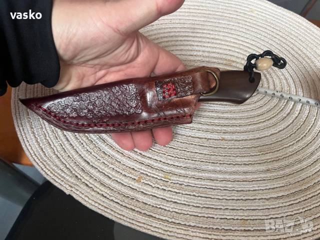 Дамаск-20см,уникален, снимка 8 - Ножове - 52462291