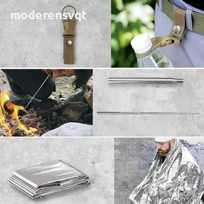 Комплект за оцеляване/survival 32 в 1, снимка 6 - Ножове - 50412697