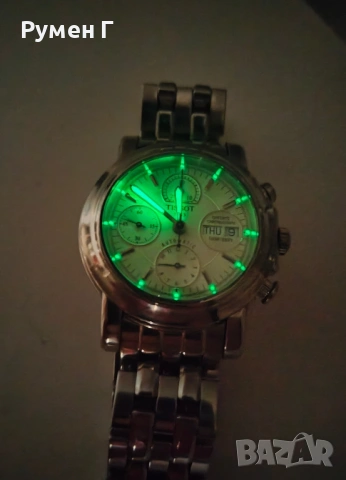 Tissot automatic chronograph Eta 7750 Valjoux, топ състояние, бартер, снимка 9 - Мъжки - 54147824