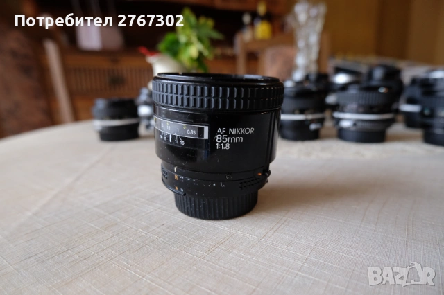 Nikon AF 85MM F1.8 Lens. Nikon, снимка 6 - Обективи и филтри - 53595928