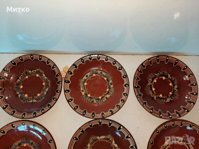 Български битови керамични чиний купи и капаци, снимка 5 - Чинии - 52930225