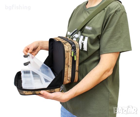 Чанта за спининг с 2 кутии FilStar KK 321 - Sling Bag, снимка 3 - Екипировка - 45450244