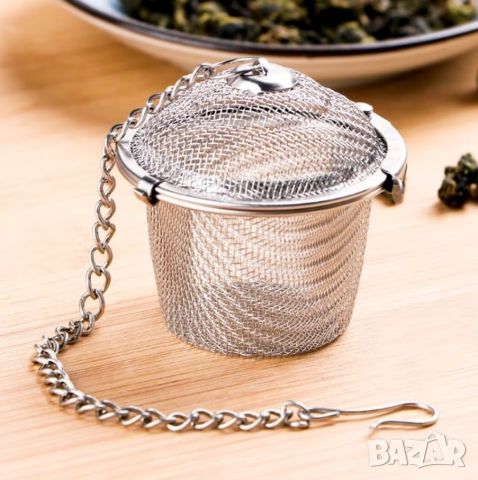 Цедка за чай и подправки Shik, Неръждаема стомана, 7 см, снимка 4 - Аксесоари за кухня - 45827067