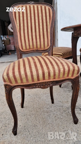 Комплект маса и шест стола масив, снимка 5 - Маси - 53034241