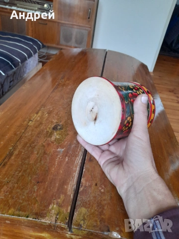 Стара дървена кутия,хохлома #15, снимка 4 - Други ценни предмети - 53073133