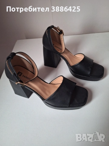 дамски официални обувки с ток, снимка 4 - Дамски боти - 54207629