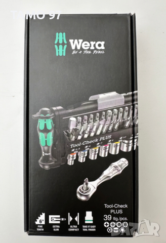 WERA Tool Chek Plus - Чисто нов комплект 39 части