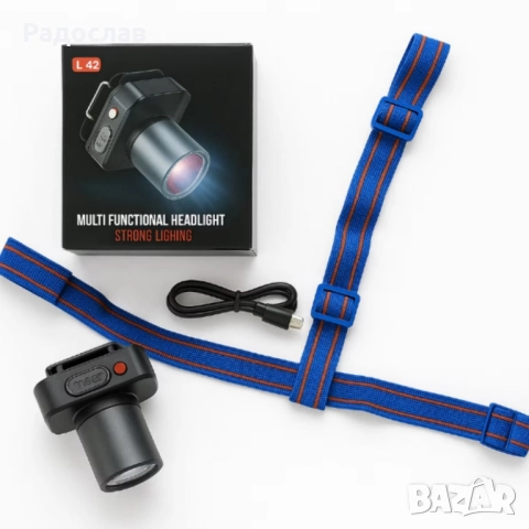 Фенер за Глава.Мултифункционален челник! , снимка 5 - Къмпинг осветление - 52145512