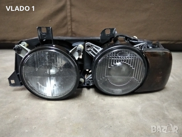 Фарове бмв бош хела Черна Опушена BMW E32 E34 BOSCH HELLA Black Smoked , снимка 3 - Части - 53257751