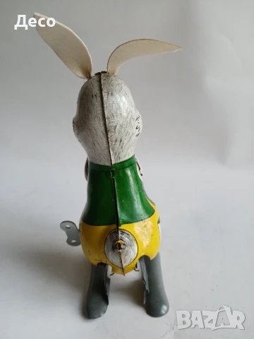 Стара румънска механична играчка заек., снимка 4 - Колекции - 51171464