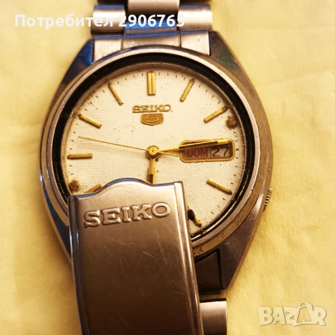 SEIKO 5 оригинален 7009А работещ, снимка 8 - Антикварни и старинни предмети - 51160404