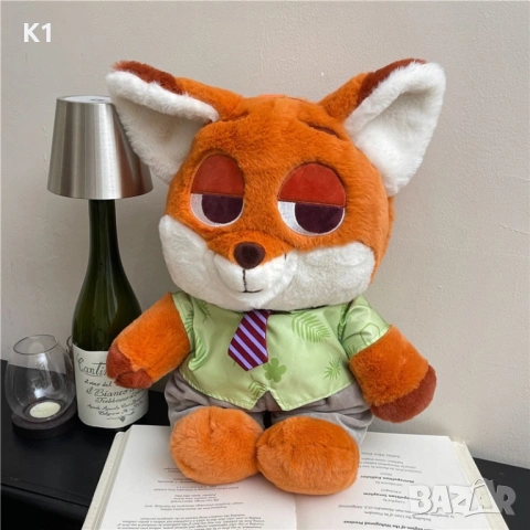 Голяма Детска Плюшена раница Ник Уайлд Зоотрополис/Зоотопия, Zootopia Nik Wilde, снимка 3 - Плюшени играчки - 53883814