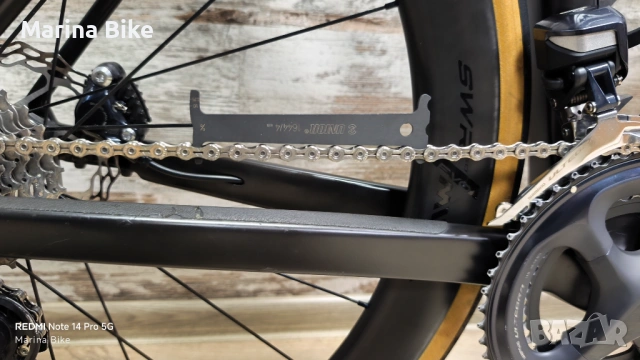 Карбонов шосеен велосипед BMC Teammachine SLR01 MOD Disc Ultegra Di2 Miche | 58, снимка 11 - Велосипеди - 53392911