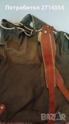 Стара брезентова раница , снимка 10 - Антикварни и старинни предмети - 51985143