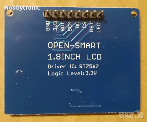 1.8" LCD 3.3V SPI ST7567 128x64, снимка 2 - Друга електроника - 46852041