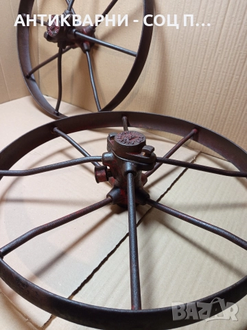 Комплект Стари Немски Метални Колела Общо Тегло 13кг. , снимка 7 - Антикварни и старинни предмети - 52930951