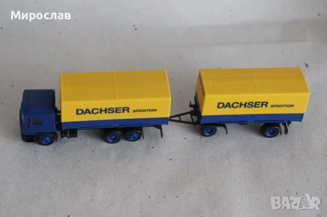HERPA H0 1/87 MAN DACHSER КАМИОН ИГРАЧКА МОДЕЛ TIR, снимка 2 - Колекции - 49633766