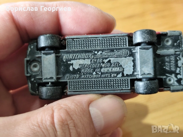 Количка български matchbox mercedes 450 sel, снимка 5 - Колекции - 53850418