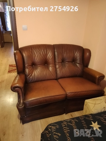 диван естествена кожа , снимка 2 - Дивани и мека мебел - 52078215