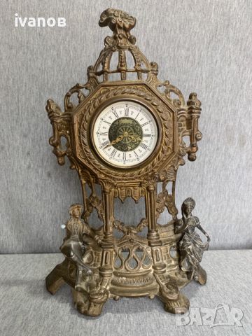 бароков настолен часовник, снимка 1 - Антикварни и старинни предмети - 46022579