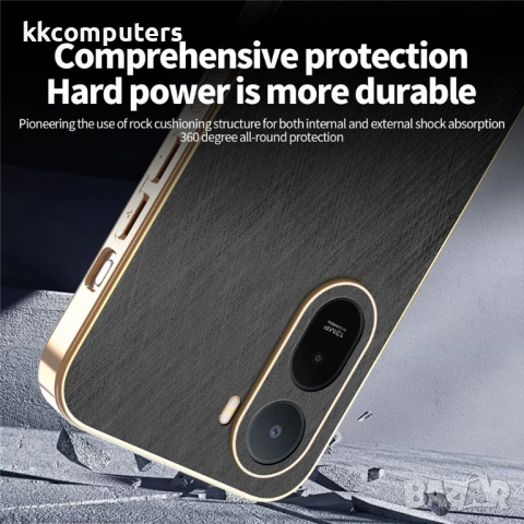 KADEM Електропокрит Калъф за Xiaomi Redmi A7 Pro 4G - Копринена текстура, PU+TPU, 3 цвята, снимка 6 - Калъфи, кейсове - 54293056