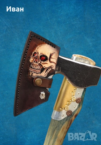 Ръчно изработена Брадва Пират, топор ,, снимка 8 - Ножове - 51681055