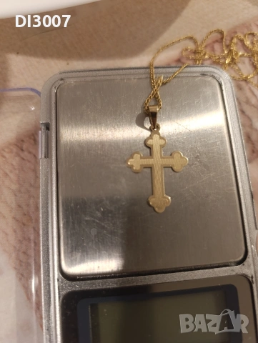 златен кръст и синджир 585 14 карата 85 евро грама, снимка 3 - Пръстени - 53471857