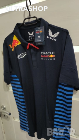 Нова мъжка поло тениска Formula 1 Max Verstappen L size , снимка 6 - Тениски - 54219876