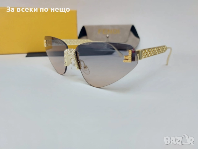 Fendi Слънчеви Очила С UV400 Защита С ПОДАРЪК🎁Кутия И Кърпичка - Различни Цветове Код LFS616, снимка 6 - Слънчеви и диоптрични очила - 51600129