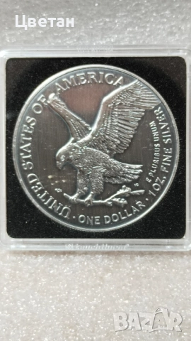 Сребърна монета, снимка 2 - Нумизматика и бонистика - 52513145