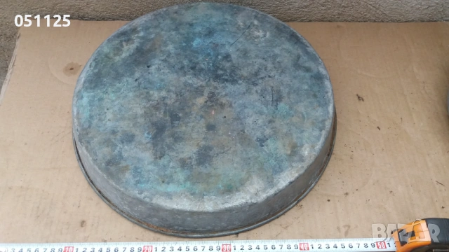 голяма възрожденска кована бакърена тава за агнета , снимка 10 - Антикварни и старинни предмети - 54067921