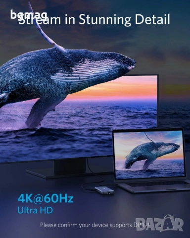 Anker PowerExpand 8-in-1 USB-C PD Ethernet Hub,хъб, снимка 6 - Други - 52083081