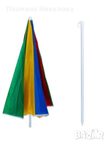 Плажен чадър Muhler 1.6, 1.8м., снимка 5 - Други стоки за дома - 46463879